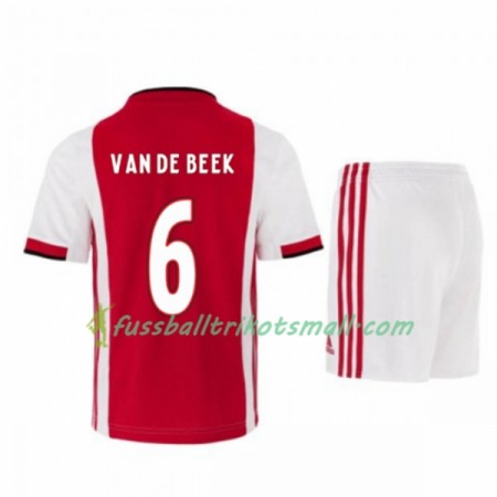 Fußballtrikots Ajax Amsterdam Donny van de Beek 21 Kinder 2019-2020 Kurzarm Heimtrikotsatz kaufen